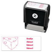 チーズ漫画イラストレーション セルフインキングスタンプ (インサイチュ)