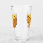 チーズ漫画イラストレーション タンブラーグラス (左)
