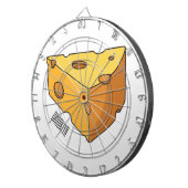 チーズ漫画イラストレーション ダーツボード (正面右)