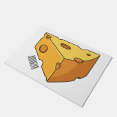 チーズ漫画イラストレーション ドアマット (アングル)