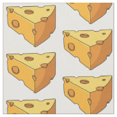 チーズ漫画イラストレーション ファブリック (クローズアップ)