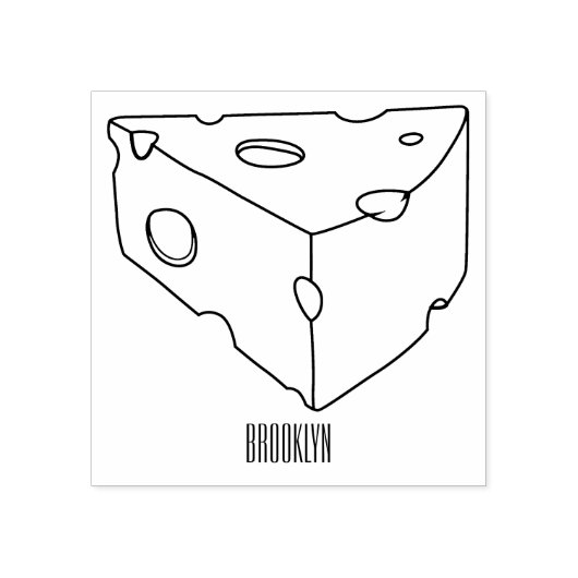 チーズ漫画イラストレーション ラバースタンプ (インプリント)