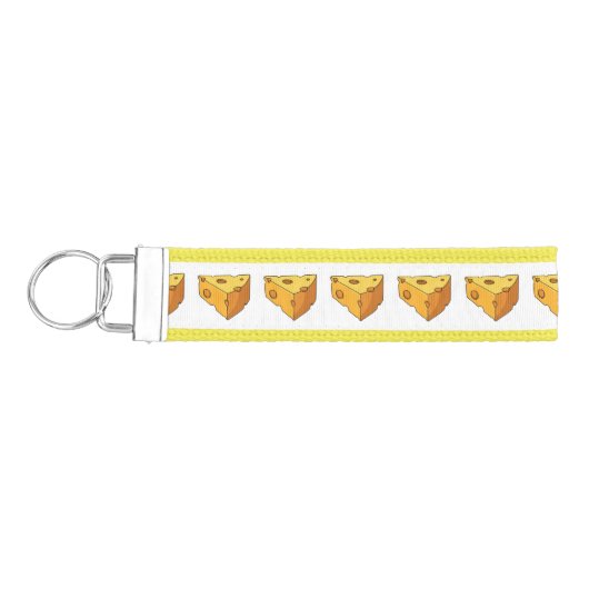 チーズ漫画イラストレーション リストバンドキーホルダー (鍵左)
