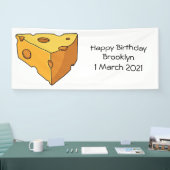 チーズ漫画イラストレーション 横断幕 (トレードショー)