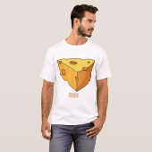 チーズ漫画イラストレーション Tシャツ (正面フル)