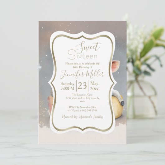 チーズ王室のの玉座で夢を見る牛 招待状 (スタンド正面)