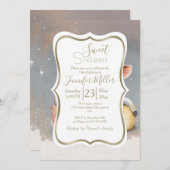 チーズ王室のの玉座で夢を見る牛 招待状 (正面/裏面)