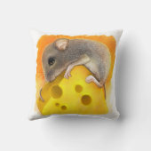 チーズ現実的な絵画のマウス クッション (裏面)