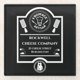 チーズ生産者 ガラスコースター