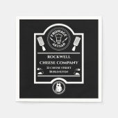 チーズ生産者 スタンダードカクテルナプキン (正面)