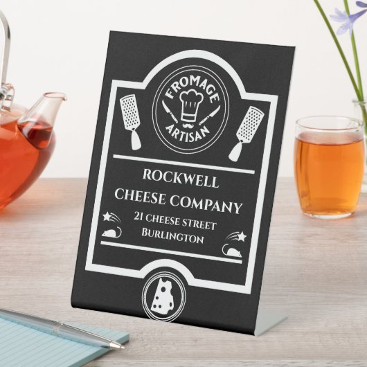 チーズ生産者 台座サイン (インサイチュ)