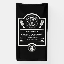 チーズ生産者 横断幕