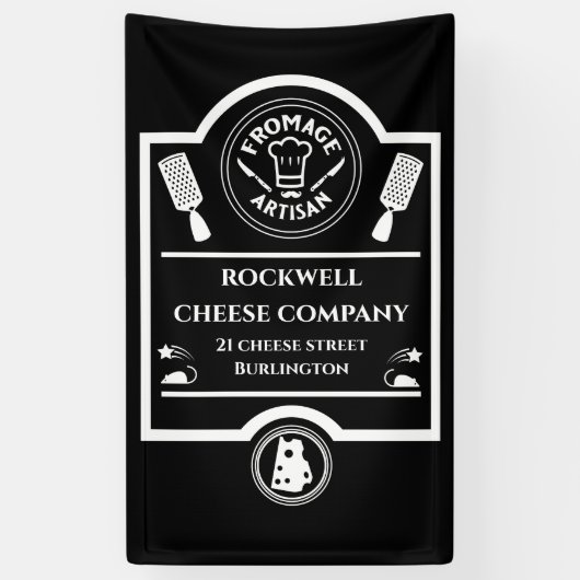 チーズ生産者 横断幕 (縦)