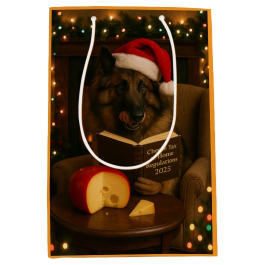 チーズ税のクリスマスギフトバッグ - Tervuren ミディアムペーパーバッグ (正面)