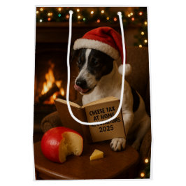 チーズ税 クリスマスギフトバッグ - ジャック・ラッセル ミディアムペーパーバッグ