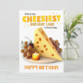 チーズ誕生日の三角形チーズ入りカード シーズンカード (スタンド正面)