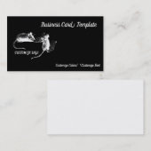 チーズ食べネズミマウスロゴ名刺 名刺 (正面/裏面)