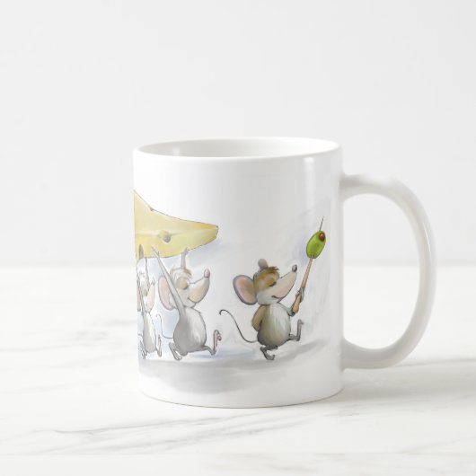 チーズ(オリーブと)マグを持って来ること マグカップ (右)