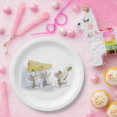 チーズ(オリーブと)紙皿を持って来ること ペーパープレート (パーティー)