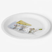 チーズ(オリーブと)紙皿を持って来ること ペーパープレート (アングル)