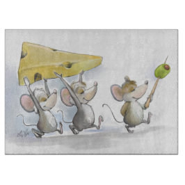 チーズ（オリーブ付き）の切断板を持ち込む カッティングボード