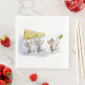 チーズ（オリーブ付き）の紙ナプキンを持ち込む (インサイチュ)