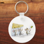 チーズ(オリーブ付き)キーチェーンを取り込む キーホルダー (正面)