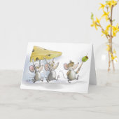 チーズ(オリーブ付き)グリーティングカードを持ち込む カード (黄色い花)