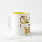 チーズ-ツートーンマグ ツートーンマグカップ (正面左)