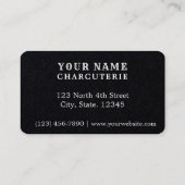 チーズ&ブドウのシャルキュテリーのロゴテンプレート 名刺 (裏面)