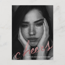 チーズ ローズゴールド ホリデー シーズンポストカード