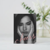 チーズ ローズゴールド ホリデー シーズンポストカード (スタンド正面)