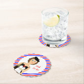 チーズ・ワインテーマフランスのおもしろい紙コースター ペーパーコースター (インサイチュ)