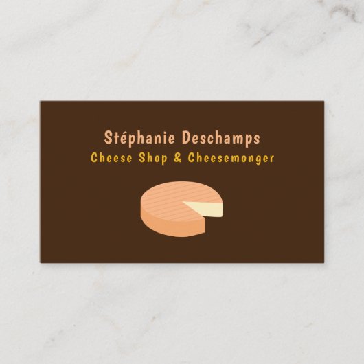 チーズ 名刺 (正面)