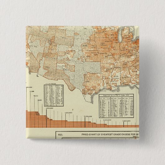 チーズ 缶バッジ (正面)