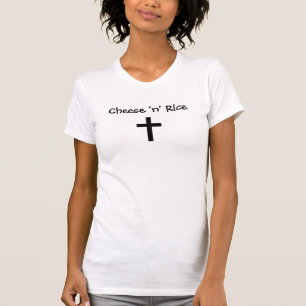 チーズ「n」米かイエス・キリスト tシャツ