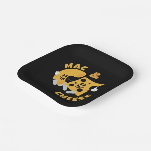 チーズMac&チーズギフトおもしろいアイディア ペーパープレート (傾斜あり)