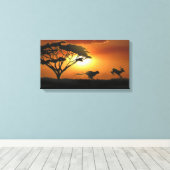 チータとガゼル キャンバスプリント (インサイチュ (ウッドフロア))