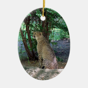 チータのオーナメントの~の絶滅危ぐ種シリーズ セラミックオーナメント