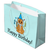 チータのカブスのハッピーバースデー ラージペーパーバッグ (裏面アングル)