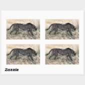 チータのステッカー1 長方形シール (シート)