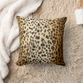 チータのヒョウののどのアニマルプリント クッション (ブランケット)