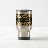 チータのヒョウののどのアニマルプリント トラベルマグ (中央)