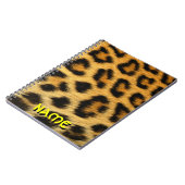 チータのプリントのノート ノートブック (左側)