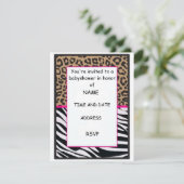 チータのプリントの招待 招待状 (スタンド正面)