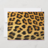 チータのプリントの招待 招待状 (裏面)