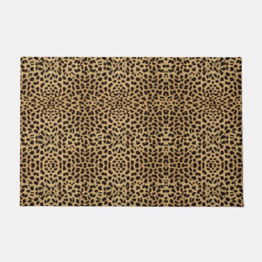 チータのプリント ドアマット (正面)