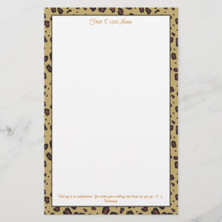 チータのプリント 便箋