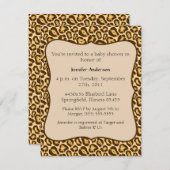 チータのベビーシャワー 招待状 (正面/裏面)