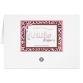 チータの女の子のテーブルカードR (裏面横)